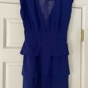 Elegant Blue Sleeveless Dress